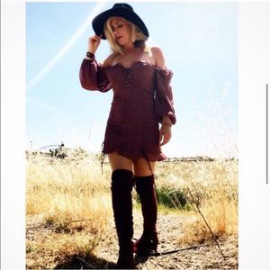 Boutique Boho Off Shoulder Dress